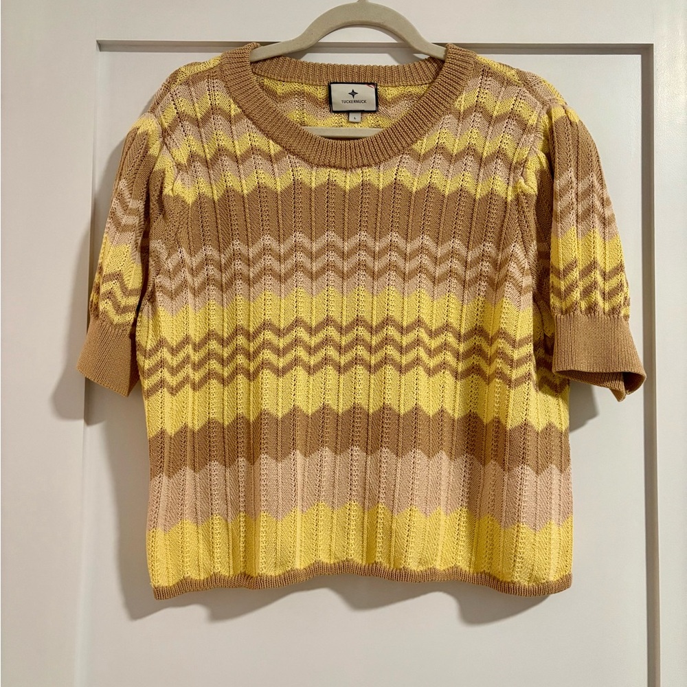 TUCKERNUCK CITRON STRIPE SYLVIE
CROCHET TOP